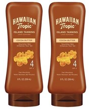 Hawaiian Tropic Island Tanning Sunscreen SPF 4 Cocoa Butter 8 oz, 2 PK, EXP 9/23 - £11.71 GBP