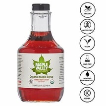 Maple Valley Cooperative Organic Maple Syrup 32 fl. oz. Amber &amp; Rich - £28.02 GBP