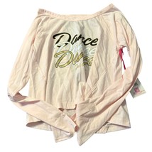 Justice Girls Long Sleeve Shirt &quot;Dance&quot; Graphic Design Size L (12/14) NWT - $14.40