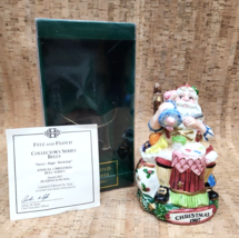 VTG 1997 FITZ &amp; FLOYD Santas Magic Workshop Collectors Series Bell 4th Edition - £20.69 GBP