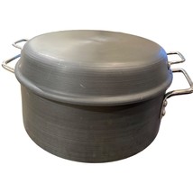 Vintage Commercial Aluminum Cookware Co. 8 1/2 QT Dutch Oven Covered Ano... - $152.99