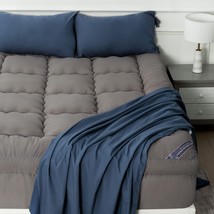 Queen-Sized Mattress Topper, Marine Moon Cooling Bed Topper Cover, Over, Grey. - £72.72 GBP