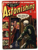 Astonishing #15 1952- Skeleton cover- Atlas Horror golden-age G - £143.42 GBP