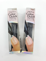 2X Sally Hansen Color Quick Fast Dry Nail Color Pen 10 Clear Opal New - $8.99