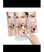 deweisn Dresser Mount Tri-Fold Lighted Vanity Mirror with 21 LED Lights,... - $14.84