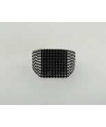 Stainless Steel Men&#39;s Doted Textured TB Signet Ring Size 10.5 - $41.19 CAD