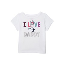 Garanimals Baby Girls I Love My Daddy Graphic Short Sleeve T-Shirt Size ... - $12.86