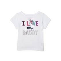 Garanimals Baby Girls I Love My Daddy Graphic Short Sleeve T-Shirt Size ... - £10.11 GBP