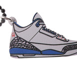 Good Wood NYC True Blue III 3&#39;s Sneaker Necklace White/Blue Shoes - $14.25