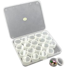 20 Clear Plastic Storage Box &amp; Jars for Organizing Jewelry Finding and B... - £7.06 GBP