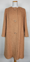 Vtg 1960s Original Diane Womens Swing Coat Berroco&#39;s Curlinda Camel Tone... - £58.42 GBP