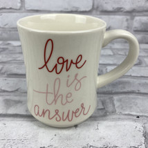 OpalHouse Stoneware Coffee Mug Love Is The Answer 15oz Microwave/Dishwas... - £10.07 GBP