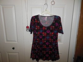 Ladies Lularoe Perfect Tee XSmall w Paparazzi Necklace&amp;2 Pair Earrings - £17.26 GBP