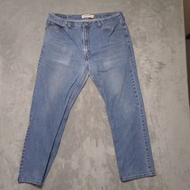 Levis Mens 505 Jeans Size 40x32 Blue Regular Fit High Rise Tapered Casua... - $22.06