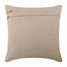 Beige Cotton Linen 16&quot;x16&quot; Read &amp; Maroon Scroll Pillows Cover, Blooming Maze - £34.25 GBP+