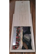 Aviva Stanoff Crystal Set With Sage In Wood Keepsake Box NEW! MSRP $100+ - €37,84 EUR