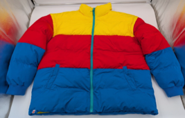 Lego X Target Men&#39;s Size XLTall XLT Colorblock Puffer Jacket Coat Primary - £65.35 GBP