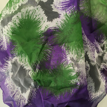 vintage nylon scarf made in Japan a Paris scarf head covering neckwear  - $26.92 CAD