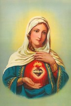 framed canvas art print giclee Immaculate Heart of Virgin Mary - £31.74 GBP