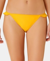 California Waves Juniors Solid Ruffle Side Hipster Bottoms Color Yellow ... - £16.78 GBP