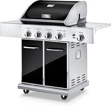 Heavy-Duty 5-Burner Propane Gas Grill - Stainless Steel, Nutrichef Ncgril2 - £548.35 GBP