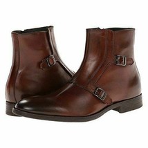 Men&#39;s Monks Double Buckle Strap Premium Quality Leather Superior Ankle Boots - £127.59 GBP+