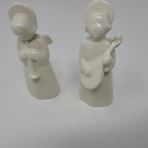 Vintage Royal Copenhagen Choir Angel Figurines w/Horn Guitar Denmark Christmas 2 - £9.74 GBP