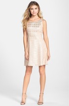 New Jessica Simpson Women&#39;s Metallic Floral Fit &amp; Flare Dress Variety Si... - $72.59