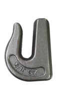 6 WELD ON GRAB CHAIN HOOKS 5/16&quot; G70 WLL 4,700 BUCKET TRAILER RIGGING 09... - $20.85