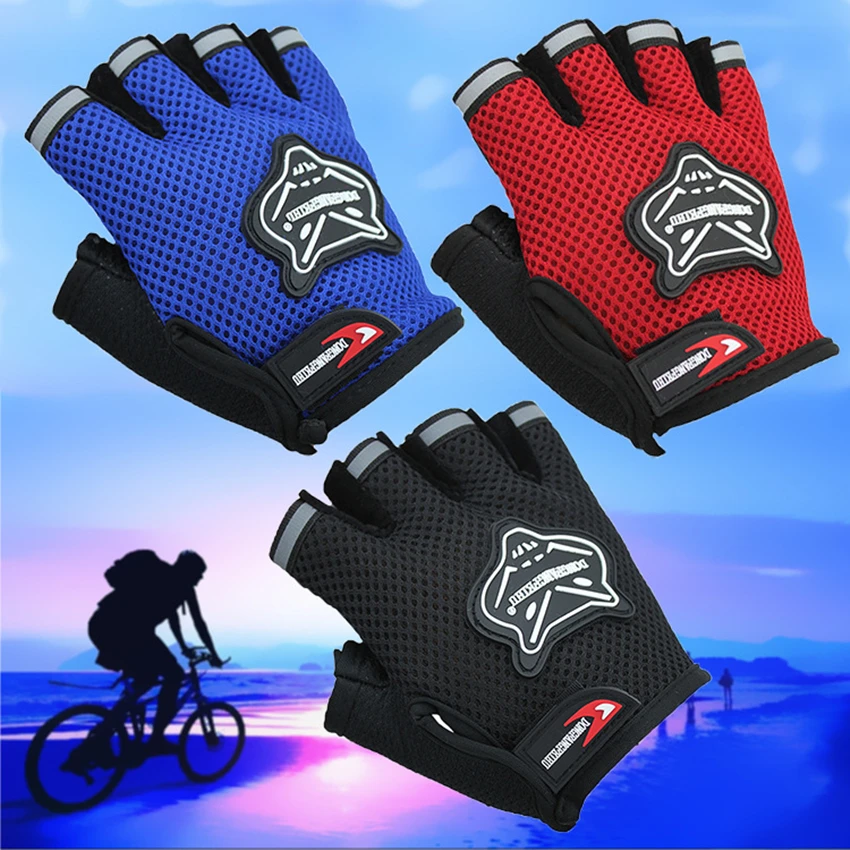1Pair Hot Sale Outdoor Sports Breathable Motorcycle Glove Men Women Fitness Half - £11.45 GBP