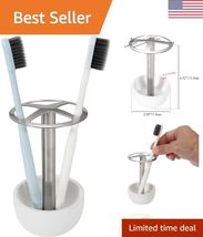 Toothbrush Holder Stand, for Razor, Bathroom Vanity Countertop, Stainles... - $21.61