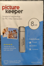 Picture Keeper PK 8 Automatic Photo Backup Device 8GB Sealed PC &amp; Mac - $331.15 MXN