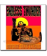 Vintage Drag Race-Endless Thunder on a new Large (L) white tee shirt  - €17,25 EUR