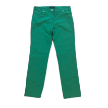 Larry Levine Casual Pants ~ Sz 12 ~ Green ~ High Rise ~ 29.5&quot; Inseam  - £18.15 GBP