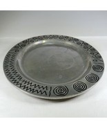 Wilton Armetale Reggae 12 1/4 Inch Round Metal Tray Aluminum Serveware