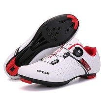 Speed Cycling Shoes Flat MTB Sneakers Men Self-Locking Road Bike Cleats Shoes Wo - £77.94 GBP