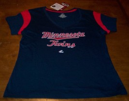 Women&#39;s Teen Vintage Style Minnesota Twins Mlb Baseball T-shirt Large New Tag - £15.57 GBP