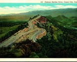 Skyline Drive Canon City Colorado CO UNP Linen Postcard A5 - £2.10 GBP