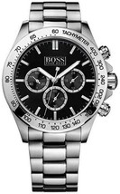 HUGO BOSS HB1512965 IKON Mens&#39; Quartz Stainless Steel Chrono Watch + Gif... - £88.21 GBP