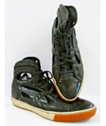 Alexander McQueen Move for Puma Black Leather Trainers Size 11 - $1,302.98 MXN