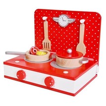 Children’s Wooden Toy, 2 In 1 Wood Kitchen Toddler Educational Cooker/Grill - $31.19