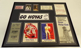 Georgetown Basketball 16x20 Framed Memorabilia Display Tickets Program Covers - £79.71 GBP