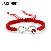 Ove charm bracelet braided red rope bracelet for women men adjustable handmade bracelet thumb200