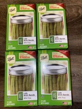 Ball ~ Canning Bands &amp; Lids Wide Mouth Size Jars ~ 48-Pack - £33.15 GBP