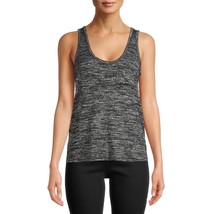 Time Tru Womens Tank Top Black Gray Textured Scoop Neck Relaxed Fit 22 3... - £13.04 GBP