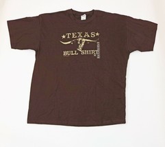 Brown Texas Bull Shirt Men&#39;s XL Gilda Tee - $13.85