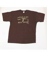 Brown Texas Bull Shirt Men&#39;s XL Gilda Tee - $258.74 MXN