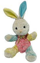 Easter Pastel Colorful Soft White Bunny Rabbit Stuffed Plush Soft Toy 12&quot; - £7.57 GBP