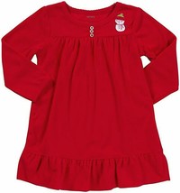 Carter&#39;s Girl&#39;s Winter Snowman Red Fleece Nightgown, Gown, Size 4/5 - $14.84