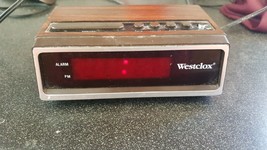 Vintage Westclox  Alarm Clock, Home or Travel. Digital Battery Back Up - $15.93